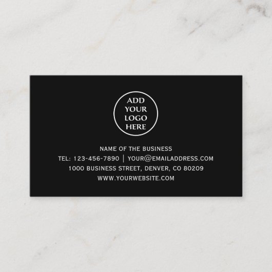 Carte De Rendez-vous Ajouter un logo Entreprise Professionnelle Entrepr (Devant)