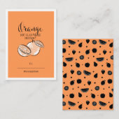 Carte De Rendez-vous Amusante Pun Fruit Orange Classroom Valentine Card (Devant / Derrière)