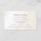 Carte De Rendez-vous Anatomie vintage Cardiologiste du Coeur Humain Rap (Dos)