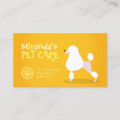 Carte De Rendez-vous Animaux de compagnie assis Bain et Grooming Salon  (Devant)