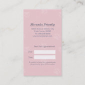 Carte De Rendez-vous Animaux de compagnie assis Bain et Grooming Salon  (Dos)