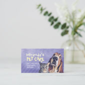 Carte De Rendez-vous Animaux de compagnie assis Bain Salon Grooming Foo (Debout devant)