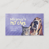 Carte De Rendez-vous Animaux de compagnie assis Bain Salon Grooming Foo (Devant)