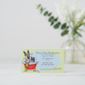 Carte De Rendez-vous Animaux de compagnie Spa Chiens de mer Green Tea R (Debout devant)
