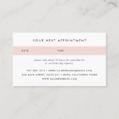 Carte De Rendez-vous Antique Floral Blush Pink Stripe | Nomination (Dos)