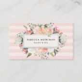 Carte De Rendez-vous Antique Floral Blush Pink Stripe | Nomination (Devant)