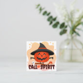 Carte De Rendez-vous Appel de l'Esprit d'Halloween (Debout devant)