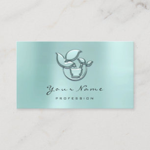 Carte De Rendez-vous Aqua holistique de médecine douce d'Ayurveda