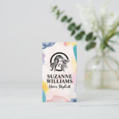 Carte De Rendez-vous Aquarelle Artistic Brush Strokes (Debout devant)