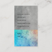 Carte De Rendez-vous Aquarelle contemporaine (rendez-vous) (Dos)