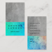 Carte De Rendez-vous Aquarelle contemporaine (rendez-vous) (Devant / Derrière)