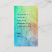 Carte De Rendez-vous Aquarelle contemporaine (rendez-vous) (Dos)