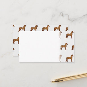 Carte De Rendez-vous Aquarelle équestre Tennessee Walking Horse
