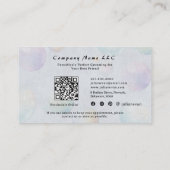 Carte De Rendez-vous Aquarelle mignon Bubble Suds Chien Groomer (Dos)