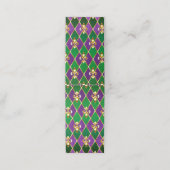 Carte De Rendez-vous Arrière - plan de bijoux Mardi Gras (Extérieur déplié)