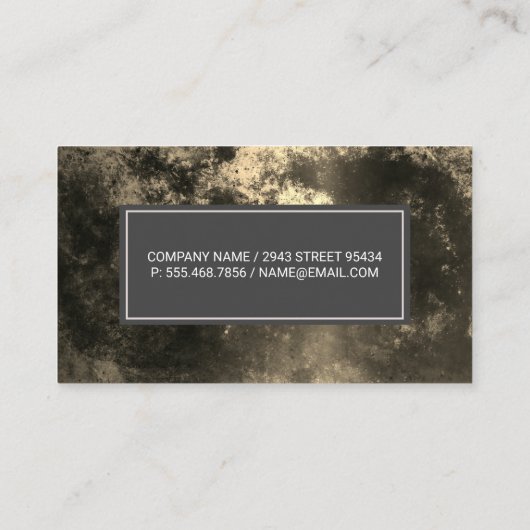 Carte De Rendez-vous Arrière - plan de texture dorée foncée (Dos)