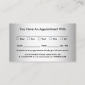 Carte De Rendez-vous Arrière - plan gris flou Fleur Gerbera floue (Dos)