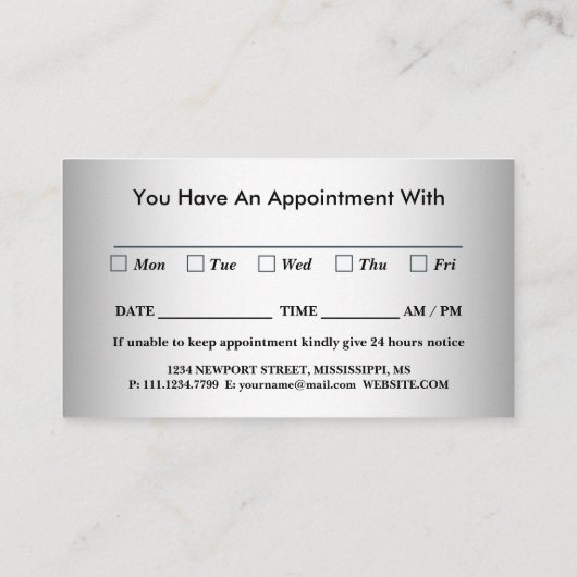 Carte De Rendez-vous Arrière - plan gris flou Fleur Gerbera floue (Dos)