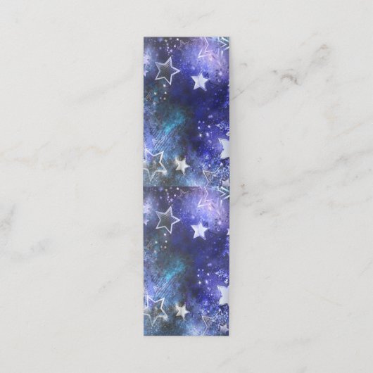 Carte De Rendez-vous Arrière - plan spatial avec étoiles (Extérieur déplié)