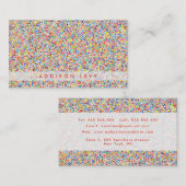 Carte De Rendez-vous Art Expressionniste moderne peinture aquarelle (Devant / Derrière)