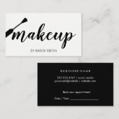 Carte De Rendez-vous Artiste de maquillage (Devant / Derrière)