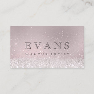 Carte De Rendez-vous Artiste de maquillage de Parties scintillant Blush