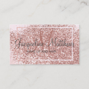 Carte De Rendez-vous Artiste de maquillage de Parties scintillant en fu