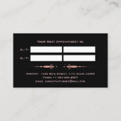 Carte de rendez-vous Artiste de maquillage Rose en (Dos)