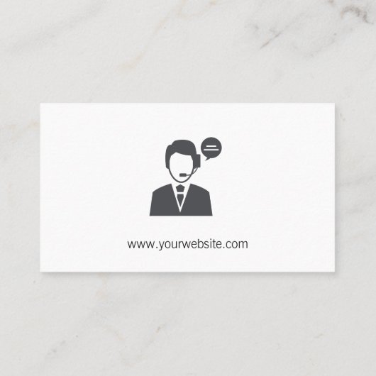 Carte De Rendez-vous Assistant virtuel du support client (Dos)