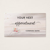 Carte de rendez-vous aux bougies florales (Devant)