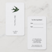 Carte De Rendez-vous Avaler (Style Letterpress) (Devant / Derrière)