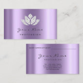 Carte de rendez-vous avec le maquillage du planifi (Devant / Derrière)