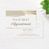 Carte de rendez-vous avec pinceau or (Bureau)