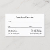 Carte De Rendez-vous Avocat Scales of Justice Gold (effet) Nomination (Dos)