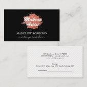 Carte De Rendez-vous Baiser et monogramme (Devant / Derrière)