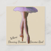 Carte De Rendez-vous Ballet Dance Wood (Dos)
