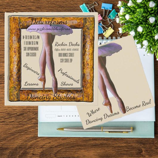 Carte De Rendez-vous Ballet Dance Wood