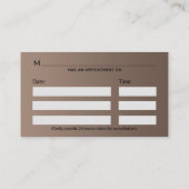 Carte De Rendez-vous Barre d'Asclepius Médicale Classy Noble Argent (Dos)