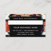 Carte De Rendez-vous Bâtiment historique en briques rouges Élégant prof (Dos)