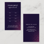 Carte de rendez-vous beauté Abstraite moderne (Devant / Derrière)