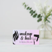 Carte De Rendez-vous Beauté des femmes | Ciseaux et sécheur de souffle (Debout devant)