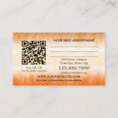 Carte de rendez-vous beauté pour maquillage des ch (Dos)