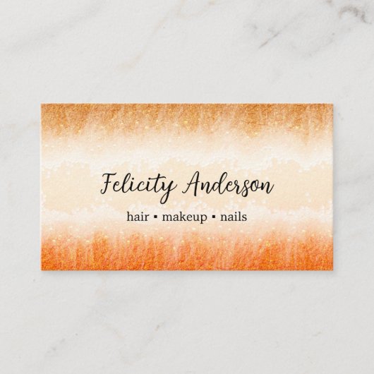 Carte de rendez-vous beauté pour maquillage des ch (Devant)