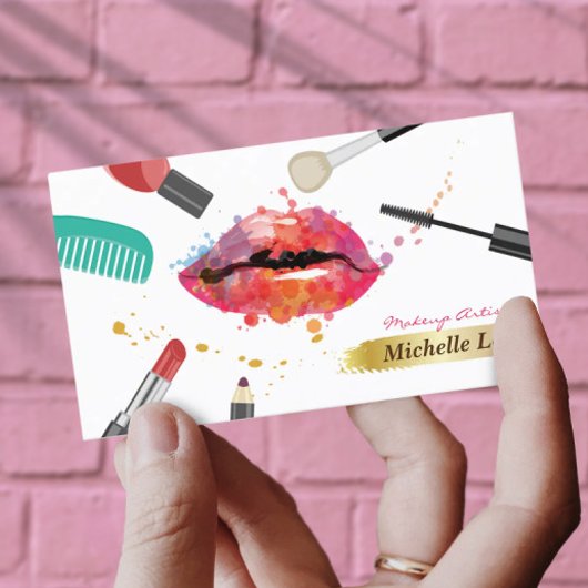 Carte De Rendez-vous Beauté Salon Lashes Bar Maquillage Artiste