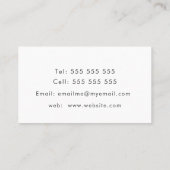 Carte De Rendez-vous Belle aquarelle rose aqua (Dos)