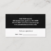 Carte De Rendez-vous Belles femmes cheveux | Salon (Dos)