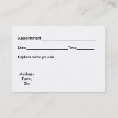 Carte de rendez-vous Berries (Dos)