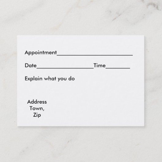 Carte de rendez-vous Berries (Dos)