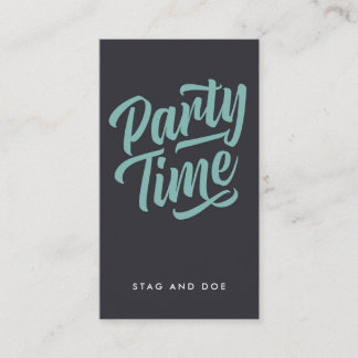 Carte De Rendez-vous Billet Heure de la fête