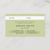 Carte De Rendez-vous Black Fleur sauvage Meadow (Dos)